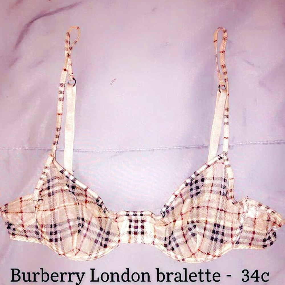 BURBERRY LONDON mesh bralette - size 34C